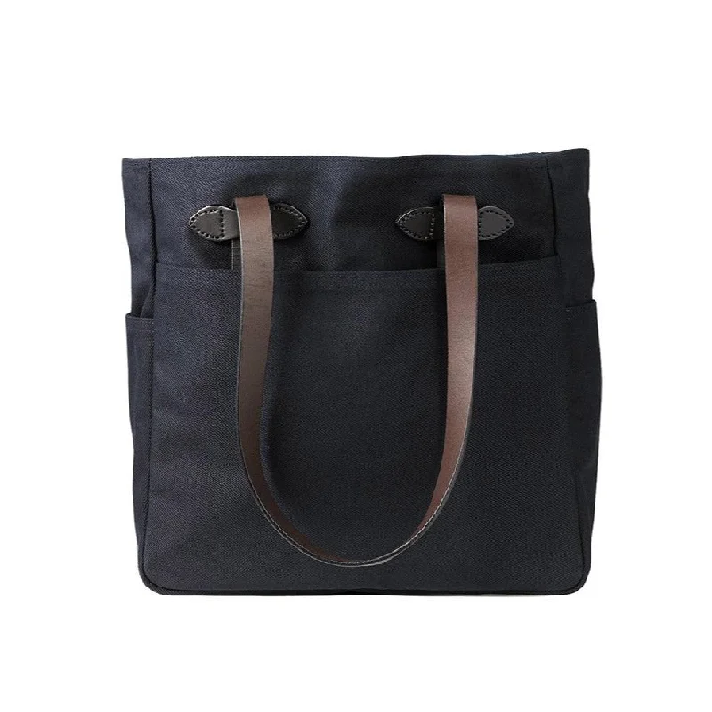 Rugged Twill Tote Bag with Zipper