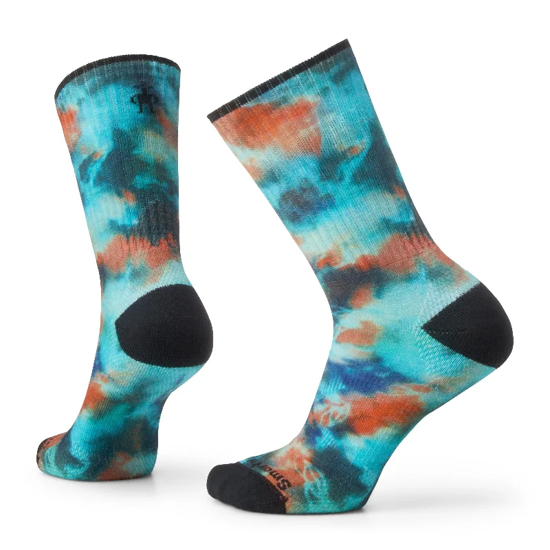 Athletic Far Out Tie Dye Print Crew Socks