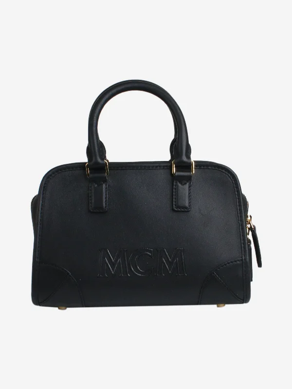 Black Boston mini shoulder bag