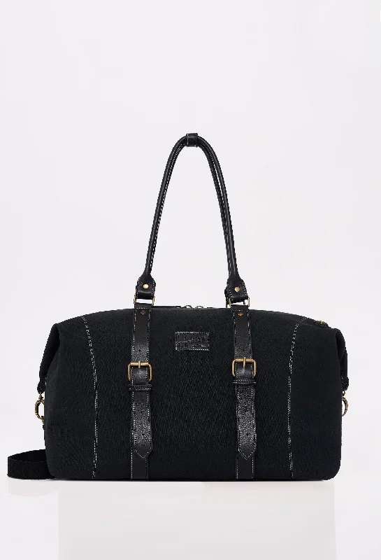 Black Canvas Duffel Bag ‘Otto’