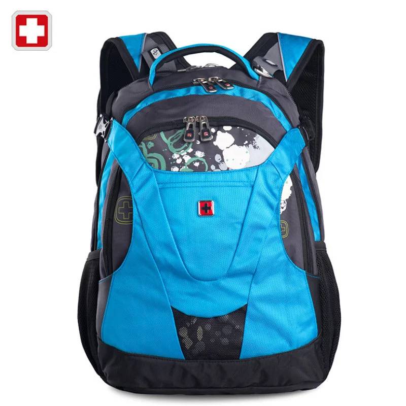 BLUE SWISSWIN BACKPACK 15.6 BUSINESS TRAVEL SCHOOL COLLEGE UNIVERSITY 4248