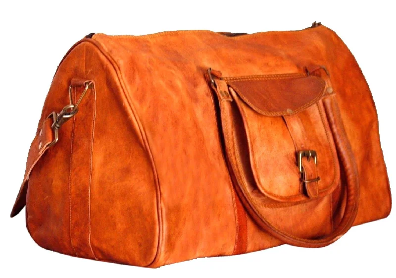 Brown Triangle Harrison Leather Bag