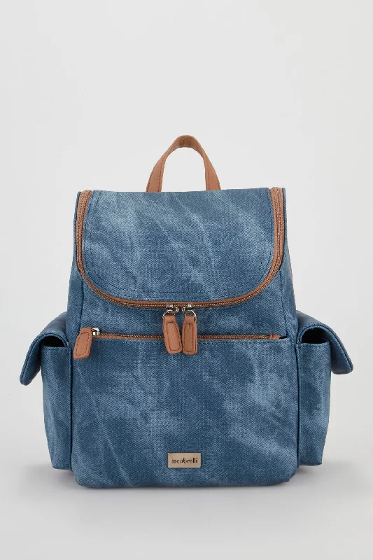 Denim Look Backpack