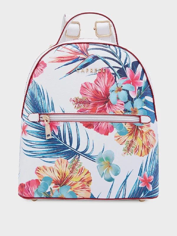 Caprese Renee Fashion Backpack Medium | Women's Stylish Backpack White