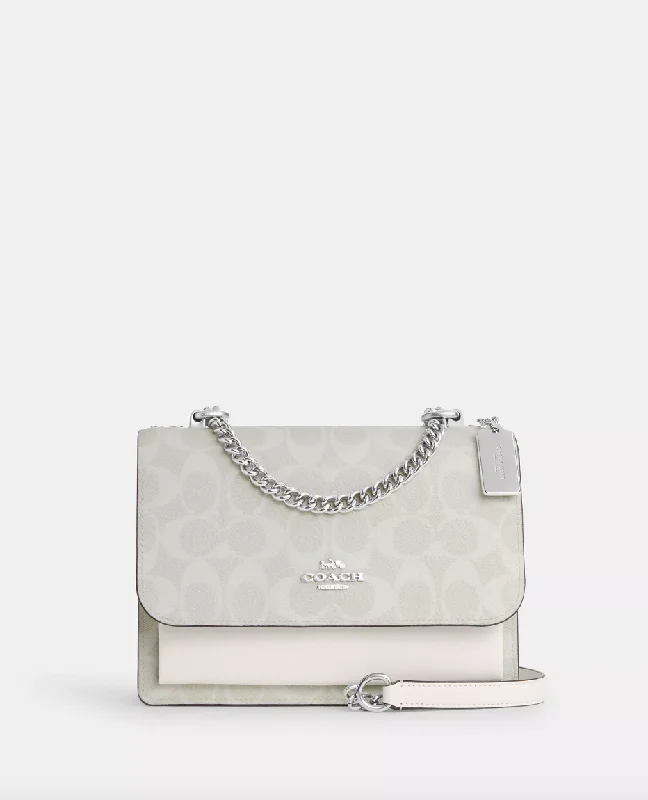 Coach Klare Crossbody In Signature Glacier White