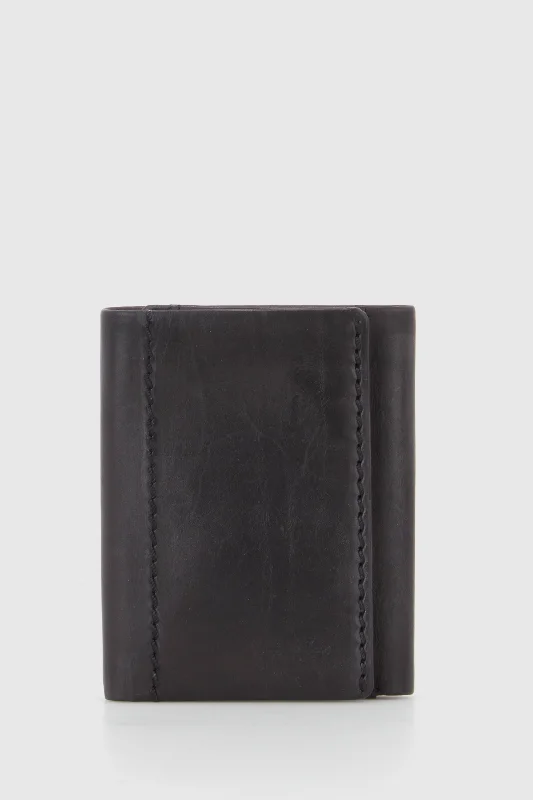 RFID Leather Trifold Wallet