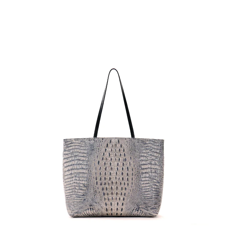 ESSENTIAL TOTE DENIM EMBOSSED CROC