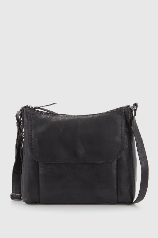 Maya Leather Large Crossbody Bag