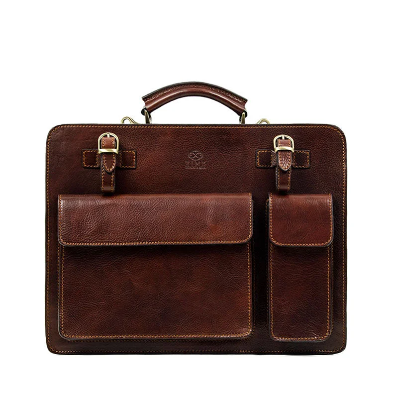 Leather Satchel Bag Briefcase - The Prophet