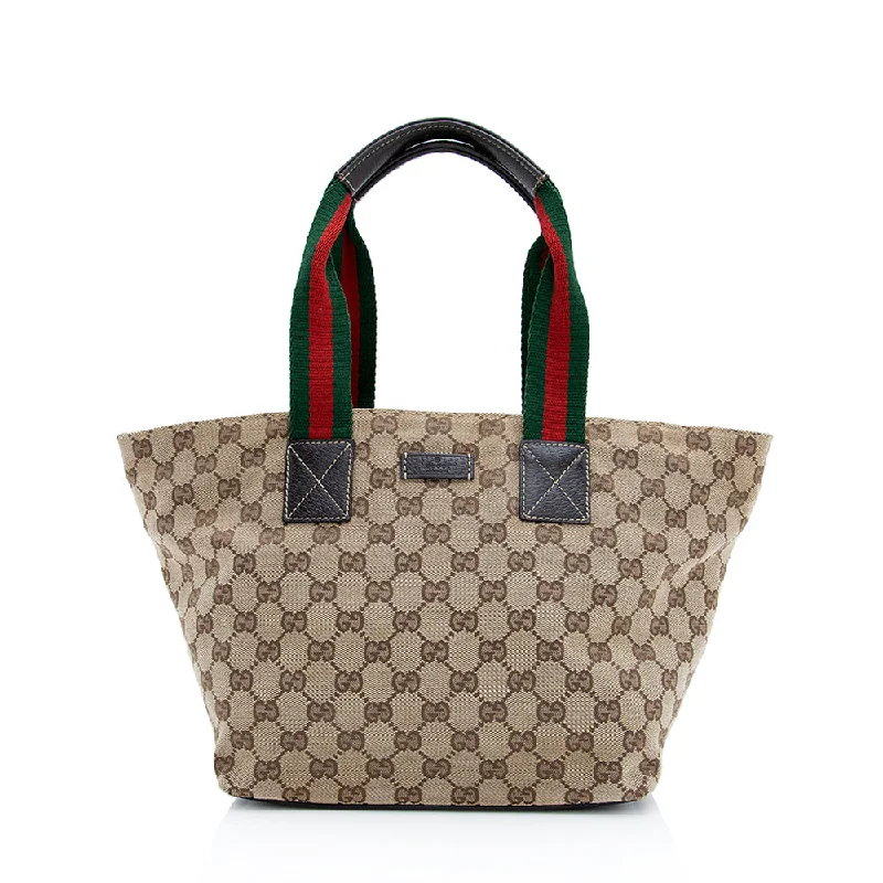 Gucci GG Canvas Web Small Tote