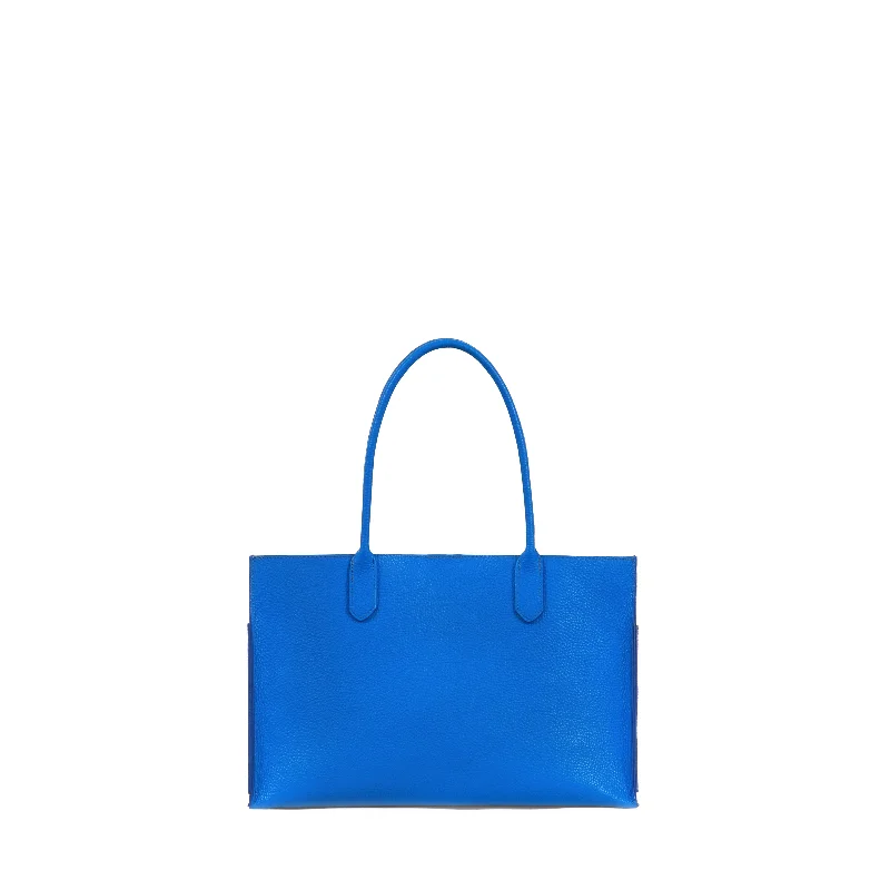 HARBOR TOTE AZURE ITALIAN PEBBLE