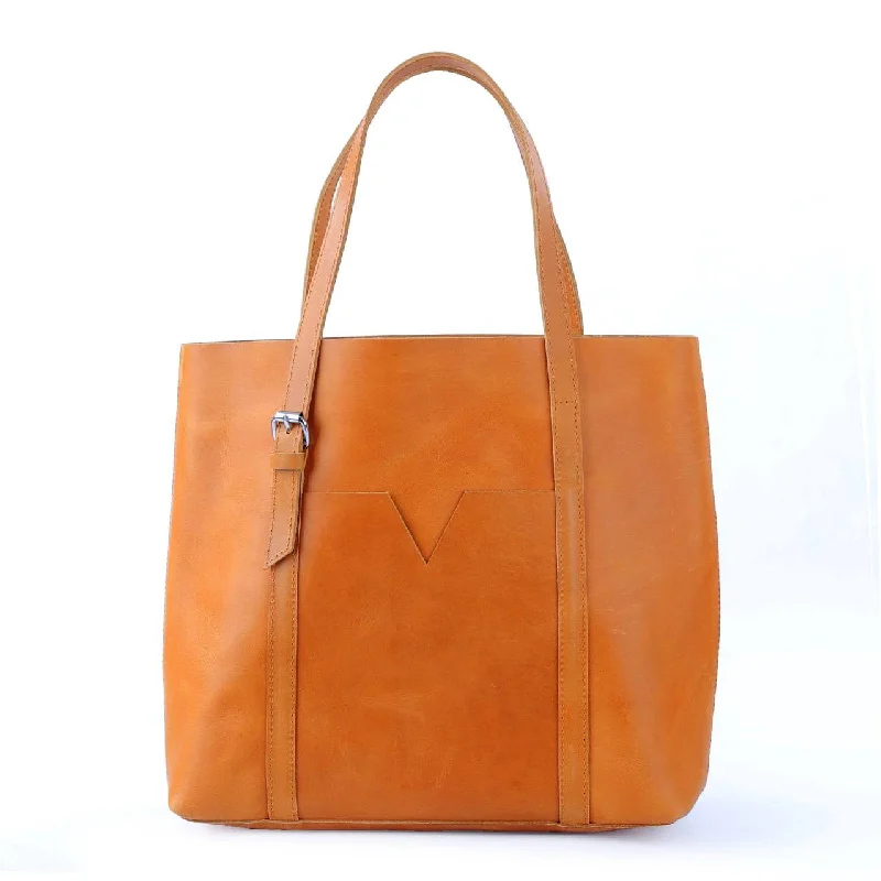 FEVU TOTE: Rust Brown