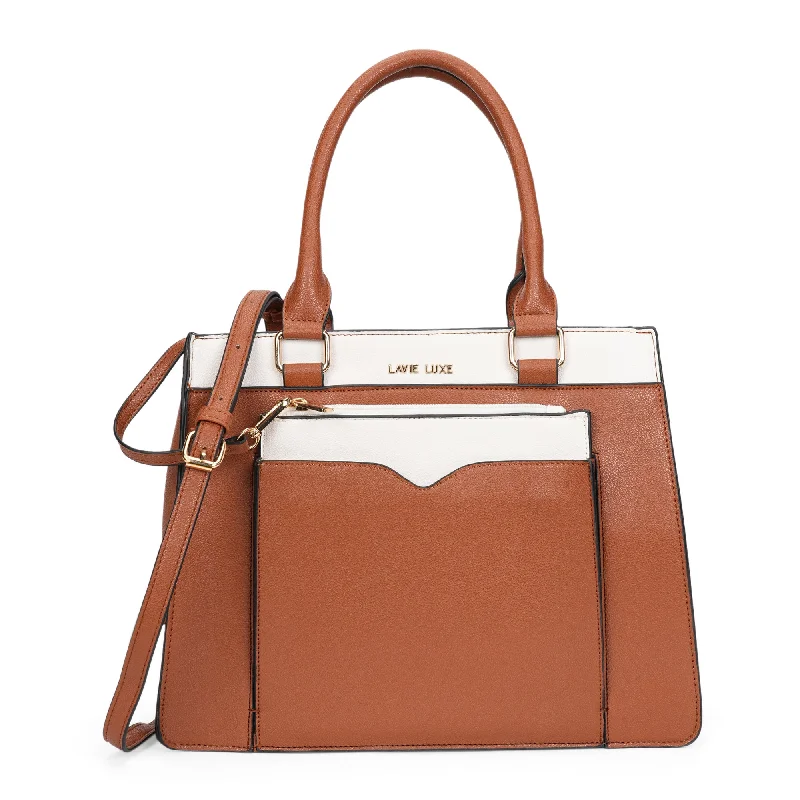 Lavie Luxe Tan Medium Women's Yalon24 Satchel Bag