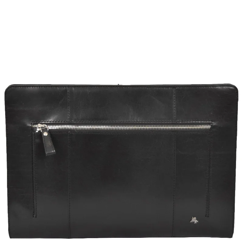 Leather A4 Documents Case Cruise Black