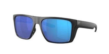 Lido Sunglasses - Blue Mirror Lenses/Black Frame