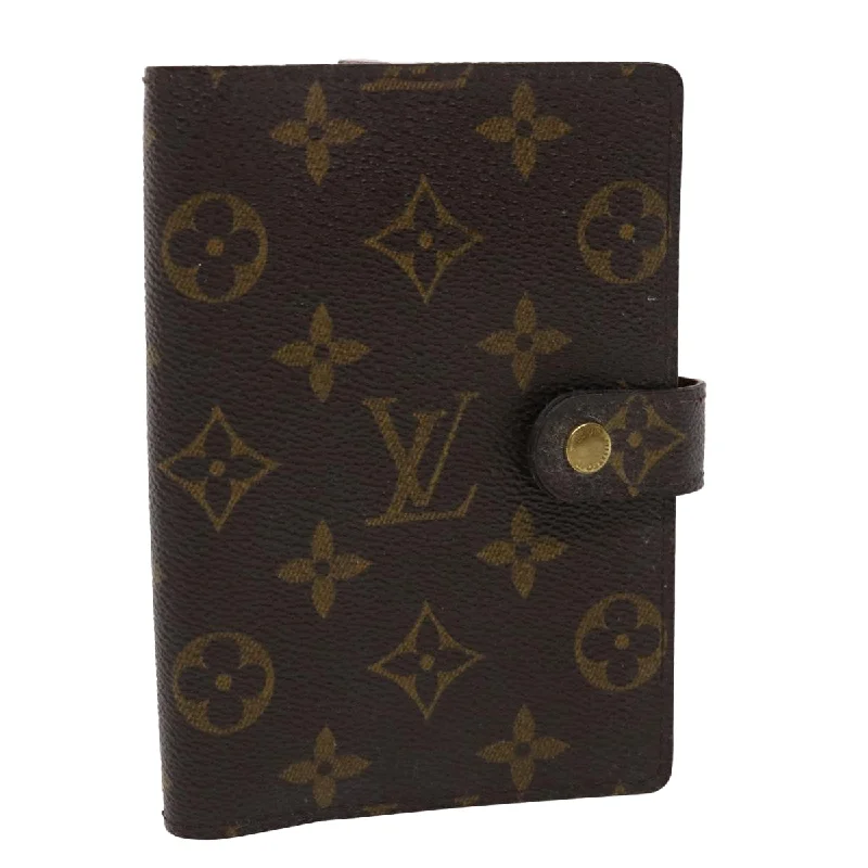 LOUIS VUITTON Monogram Agenda PM Day Planner Cover R20005 LV Auth 46413