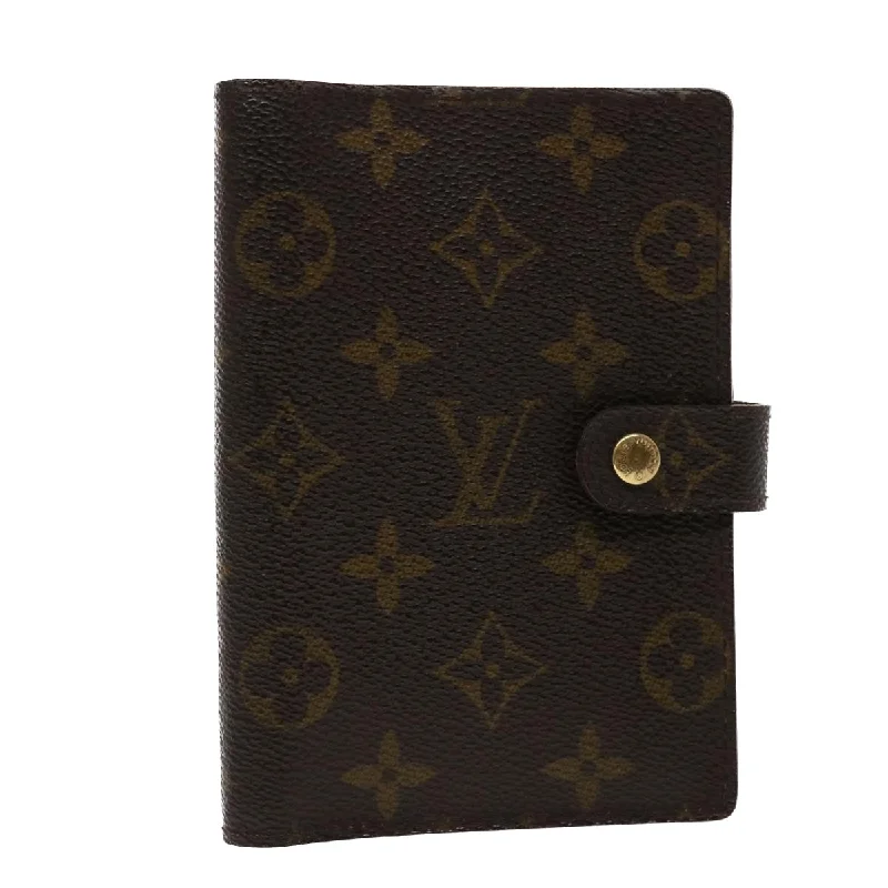 LOUIS VUITTON Monogram Agenda PM Day Planner Cover R20005 LV Auth 46898