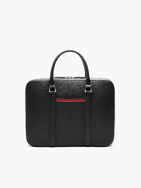 Manhattan Slim Leather Briefcase