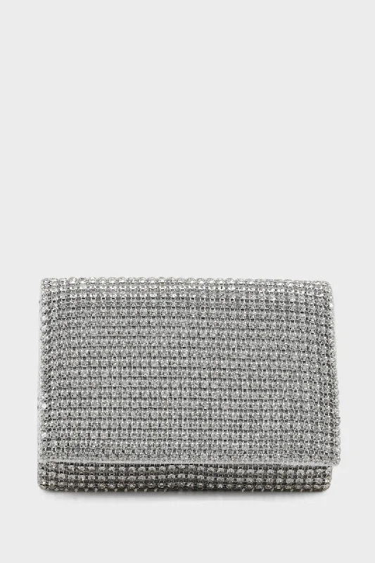 Party Wear Clutch BK4002-Silver