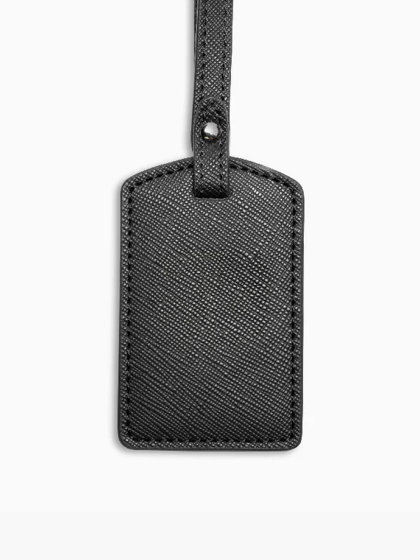 Briefcase Tag / Saffiano Leather (Manhattan & Alpha) / Black