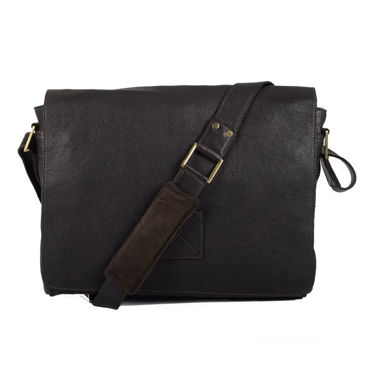 Ashwood Westminster Pedro Brown Leather Messenger Bag