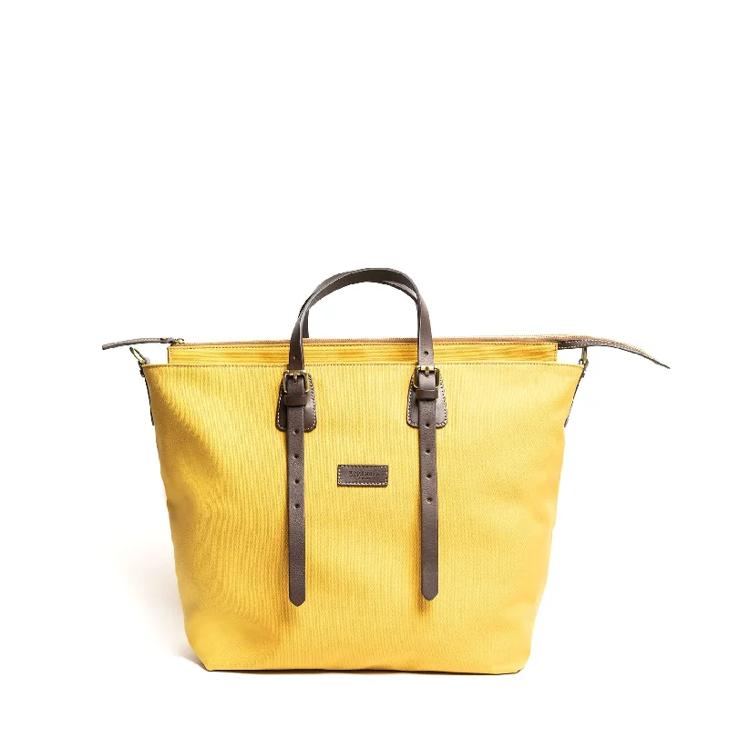 YELLOW CANVAS WEEKEND BAG