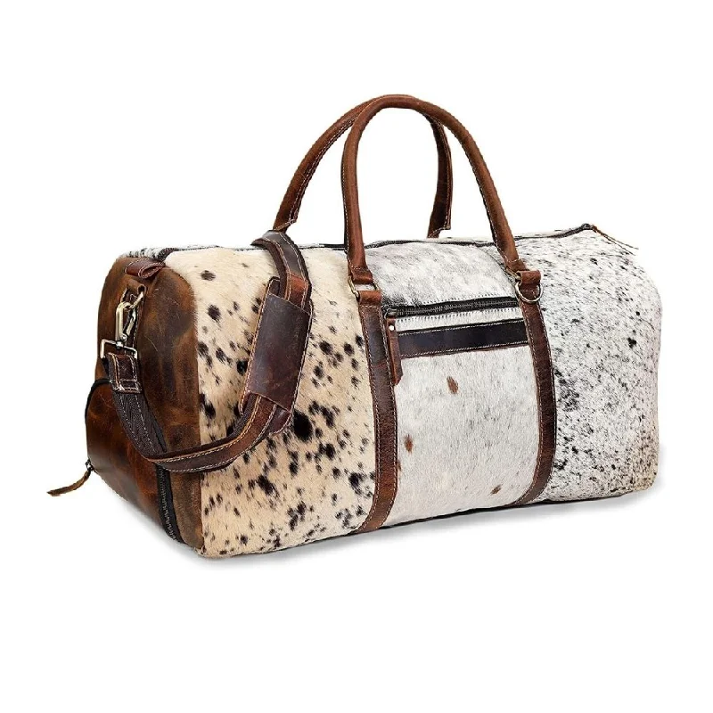 Classic Cowhide Leather Duffle Bag