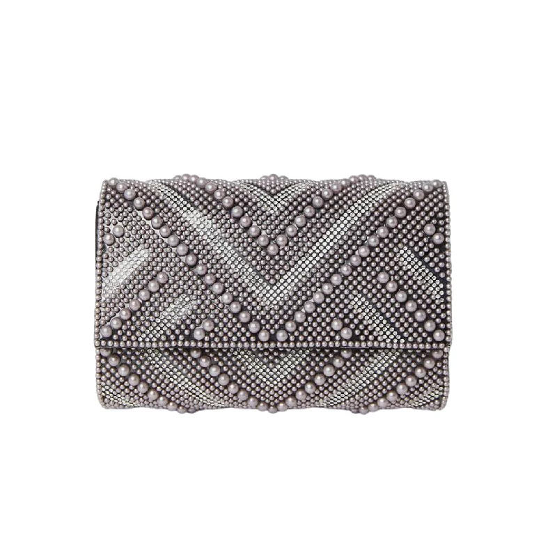 Dorothy Perkins Womens/Ladies Tibby Pearl & Diamante Flap Closure Clutch Bag