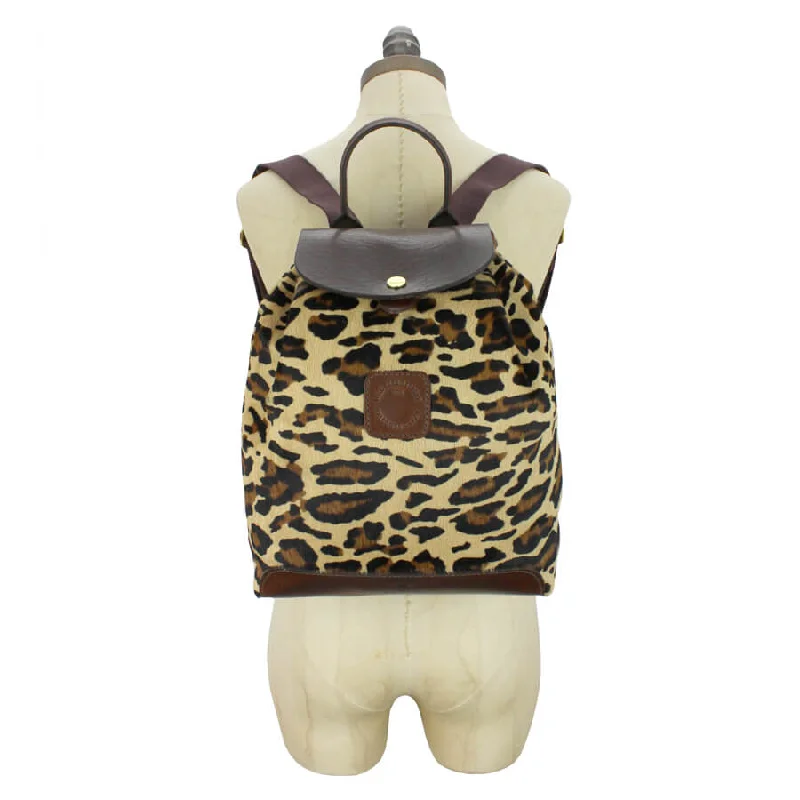 Gertie Backpack - Leopard Hair On Hide