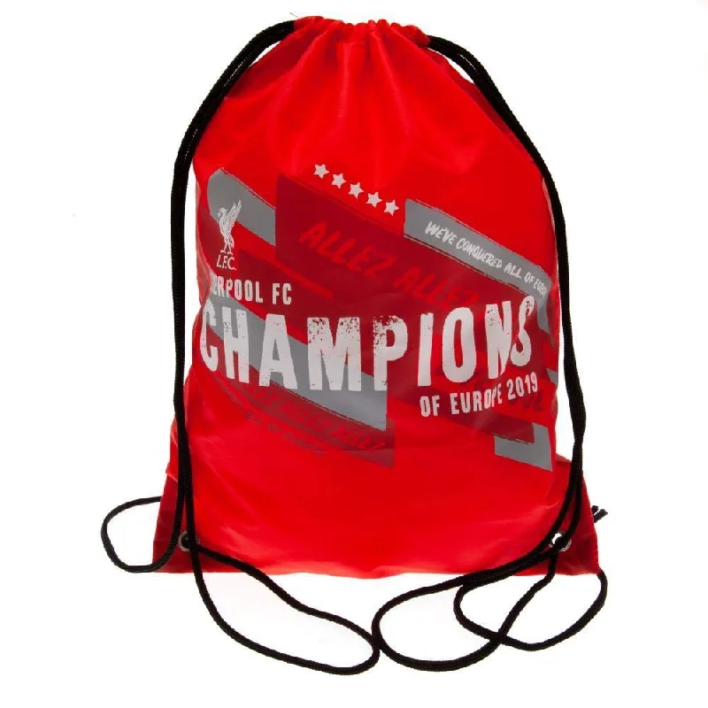 Liverpool FC Champions Of Europe Drawstring Bag