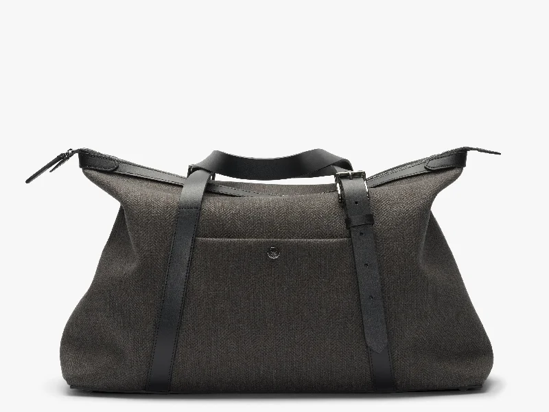 M/S Holdall – Slate Herringbone/Black