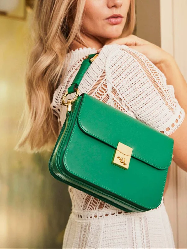 Sammy Vegan Recycled Grain Crossbody | Emerald