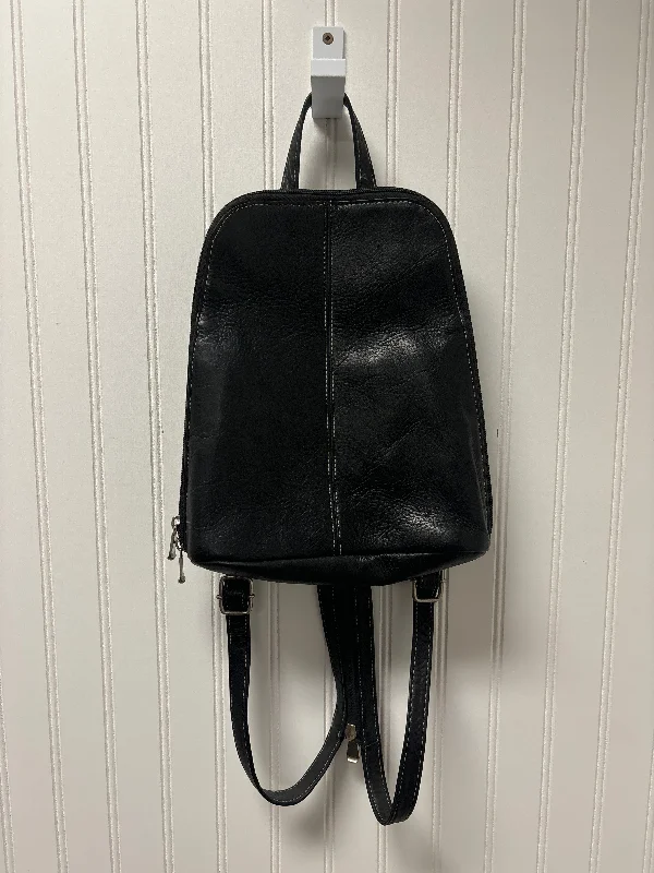 Backpack Leather By Clothes Mentor, Size: Medium